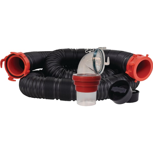 Valterra The Dominator RV Sewer Hose Kit, 15' D04-0250 - main